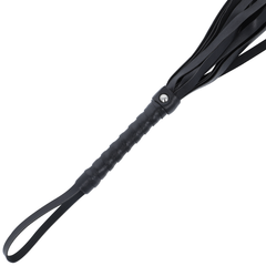 DARKNESS - CHICOTE DE BONDAGE PRETO 45 CM DARKNESS - FLOGGER PRETO 45 CM