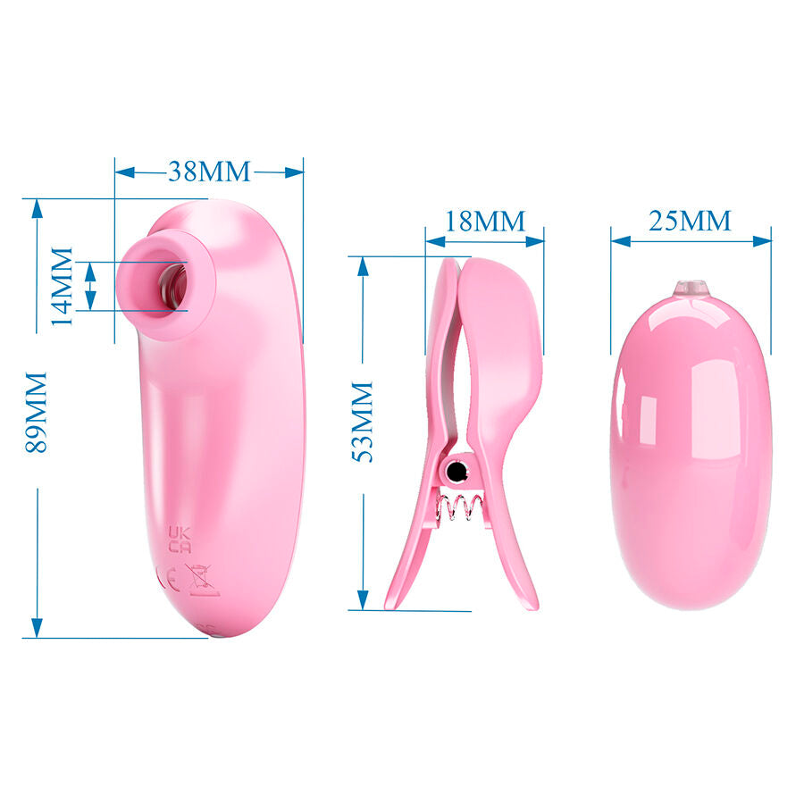 PRETTY LOVE - IMONIE KIT MULTIFUNCIONAL 3 EM 1 COM VENTOSA, MAMILOS E CLITÓRI